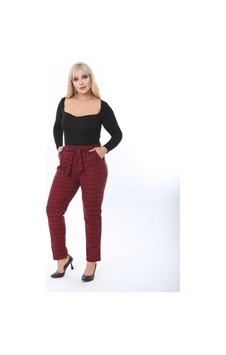 Sea Queen Kadın Büyük Beden Yüksek Bel Kuşaklı Desenli Kaşkorse Pantolon Kırmızı Kareli - 691783498 Kırmızı Kareli Sea Queen Kadın Büyük Beden Yüksek Bel Kuşaklı Desenli Kaşkorse Pantolon Kırmızı Kareli - 691783498 Kırmızı Kareli