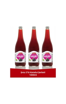 Doğal Karadut Şerbeti 1 Litre Cam Şişe 3'lü Doğal Karadut Şerbeti 1 Litre Cam Şişe 3'lü