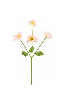 Yapay Çiçek 4'lü Gelincik Dalı 60 Cm Somon Ekru Ekru Yapay Çiçek 4'lü Gelincik Dalı 60 Cm Somon Ekru Ekru