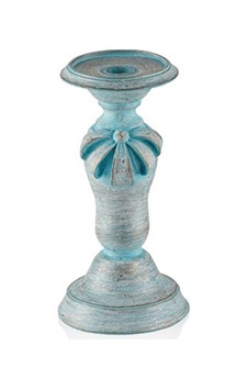 Mavi Kurdeleli Küçük Mumluk 23X12 Cm Pr30-1031