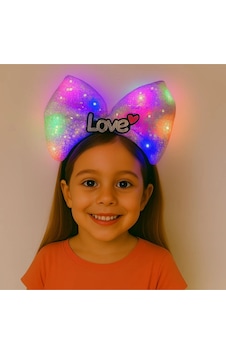 Led Işıklı Love Yazılı Mor Fiyonk Taç Kız Çocuk Parti Tacı Led Işıklı Love Yazılı Mor Fiyonk Taç Kız Çocuk Parti Tacı
