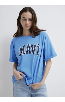 Mavi - Mavi Logo Baskılı Mavi Tişört 1600843-91478 Mavi Mavi - Mavi Logo Baskılı Mavi Tişört 1600843-91478 Mavi