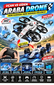 Bowie F1 Drone 360 Takla Atabilen Uçan Araba Bowie F1 Drone 360 Takla Atabilen Uçan Araba