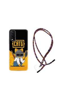 Vivo Y20S Kılıf Rasta Boyun Askılı Cat G 1677 Siyah Vivo Y20S Kılıf Rasta Boyun Askılı Cat G 1677 Siyah