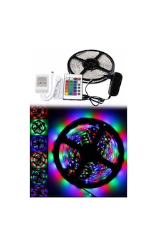 5 Metre Rgb Şerit Led Seti-iç Ve Dış Mekan Silikonlu-tak Çalıştır 5570 kırmızı