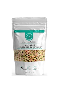 Keçi Sütlü Sebzeli Boncuk Makarna 200 G Bebek Makarna +8 Ay