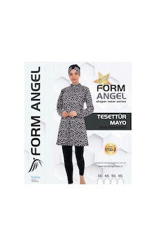 Form Angel 1730-2 Kadın Desenli Battal Paraşüt Taytlı Tesettür Mayo 3xl-6xl Karışık Renk Form Angel 1730-2 Kadın Desenli Battal Paraşüt Taytlı Tesettür Mayo 3xl-6xl Karışık Renk