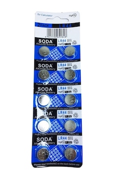 Soda Ag13 Lr44/357 Alkalin Düğme Pil 10'lu