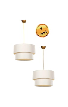 Krem Pasta Avize 2 Adet Kumaş Sarkıt Çap 30 Cm Pav54 Krem Krem Pasta Avize 2 Adet Kumaş Sarkıt Çap 30 Cm Pav54 Krem