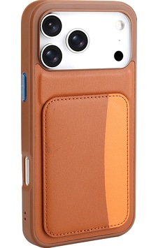 Apple Uyumlu iPhone 17 Pro Max Kılıf Kartlıklı Zore X-kart Silikon Kapak Kahverengi Apple Uyumlu iPhone 17 Pro Max Kılıf Kartlıklı Zore X-kart Silikon Kapak Kahverengi