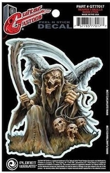Planet Waves Gt77017 Gitar Tattoo Reaper 3 Sticker Kolay Uygulanır - İz Bırakmaz - Şık Tasarım Planet Waves Gt77017 Gitar Tattoo Reaper 3 Sticker Kolay Uygulanır - İz Bırakmaz - Şık Tasarım