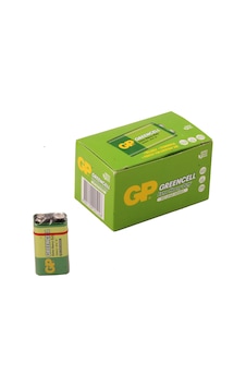 GP Greencell GP1604G-S1 Manganez 9V Pil 10'lu GP Greencell GP1604G-S1 Manganez 9V Pil 10'lu