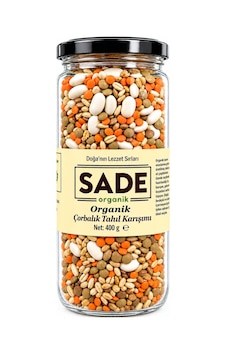 Sade Organik Çorbalık Tahıl Karışımı 400 G