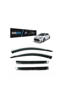 Sunplex Kromlu Cam Rüzgarlığı Toyota Corolla 2019-2024 İle Uyumlu Sunplex Kromlu Cam Rüzgarlığı Toyota Corolla 2019-2024 İle Uyumlu