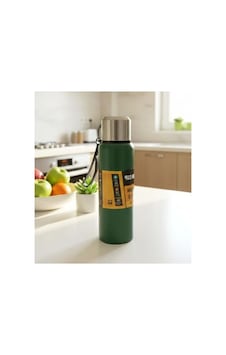 1000 Ml Kapasiteli Yeşil Çelik Termos, Dayanıklı Yapı Açık Beyaz 1000 Ml Kapasiteli Yeşil Çelik Termos, Dayanıklı Yapı Açık Beyaz