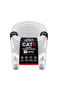 Uptech Cat6 Ethernet Kablosu 15 Metre Rj45 Lan İnternet Modem Router Bilgisayar Kablosu Uptech Cat6 Ethernet Kablosu 15 Metre Rj45 Lan İnternet Modem Router Bilgisayar Kablosu