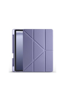 Aksesuarcim A9 Sm-x210 X215 X216 X218 İle Uyumlu Kılıf Silikon Yumuşak Kalem Bölmeli Esnek 4 Farklı Stand Olabilen Tablet Kılıfı Mor Sku: Zeusb0fhj882bh Arka Kapak