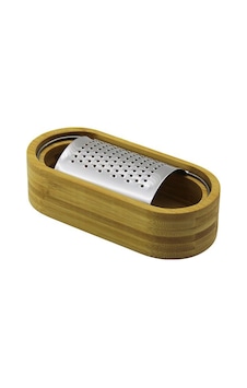 Dmr Home Dmr-8484 Meyve Rendesi 7 X 15.5cm Oval Yatay Metal Bombeli Ahşap Bambu Hazneli Diğer