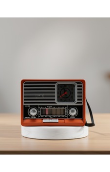 Nostaljik Radyo, Şarjlı, Bluetooth, Aux, Usb, Sd Kart Girişli