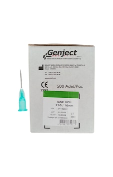 Genject - Enjektör İğne Ucu 16mm Veteriner Yeşil Kısa 21g - 50 Adet Genject - Enjektör İğne Ucu 16mm Veteriner Yeşil Kısa 21g - 50 Adet