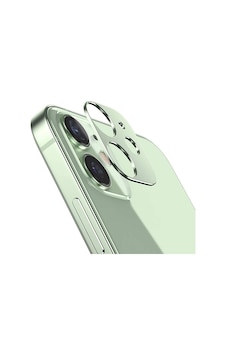 Ally Apple Uyumlu iPhone 12 Mini 3D Metal Kamera Koruyucu Lens Su Yeşili
