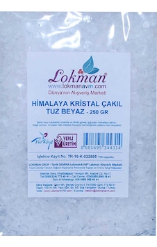 Lokman Himalaya Kristal Kaya Tuzu Çakıl Beyaz 250 G Lokman Himalaya Kristal Kaya Tuzu Çakıl Beyaz 250 G