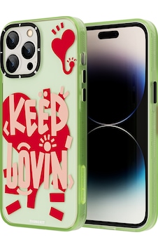 Youngkit Apple Uyumlu iPhone 14 Pro Max Kılıf Mutlu Mod Figürlü YoungKit Happy Mood Serisi Kapak YOUNGKİT-TA85956