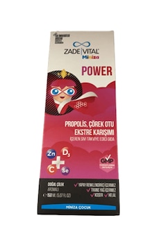 Miniza Power Propolis Çörek Otu Karışımı Çilek Aromalı 150Ml