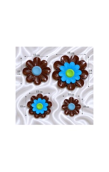 Çiçek Polyester Çiçek 4 Lü Set Kahverengi-bal Kahve Çiçek Polyester Çiçek 4 Lü Set Kahverengi-bal Kahve
