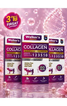 Premium 5 Tip Kolajen 3 Lü Paket Keratin Çinko Bromelain Biotin İçeren Güzellik Saç Cilt Destek Tableti