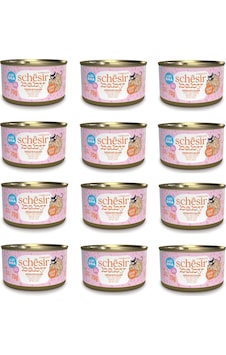 Schesir Baby Cat Tavuk Ve Somonlu Yavru Kedi Konservesi 70 Gr. X 12 Adet Schesir Baby Cat Tavuk Ve Somonlu Yavru Kedi Konservesi 70 Gr. X 12 Adet