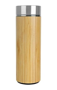 544 Bambu Çelik Termos 450 Ml Ahşap