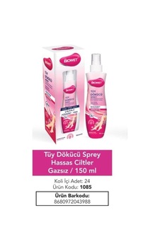 Biowet Tüy Dökücü Sprey 150ml Hassas Biowet Tüy Dökücü Sprey 150ml Hassas