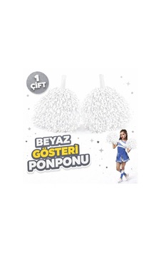 Buğz 1 Çift 2 Adet Beyaz Renk 23 Nisan 19 Mayıs 29 Ekim Okul Gösteri Ponponları Ekstra Dolgun Buğz 1 Çift 2 Adet Beyaz Renk 23 Nisan 19 Mayıs 29 Ekim Okul Gösteri Ponponları Ekstra Dolgun