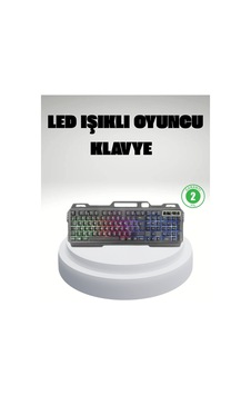 Rgb Işıklı Klavye Mouse Seti Türkçe Q Ayarlanabilir Dpı Renkli