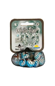 Filede Kaliteli Vahşi Hayvanlar Misket 1 / Beyaz Kaplan White Tiger Filede Kaliteli Vahşi Hayvanlar Misket 1 / Beyaz Kaplan White Tiger