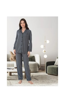 Effortt Pijama Takımı Füme - 8097 Füme