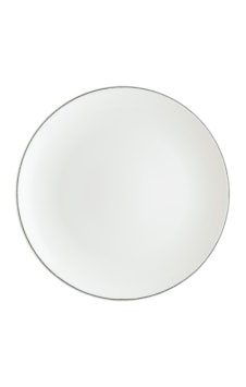 Retro Gourmet 12 Adet 27cm Kenar Çizgili Porselen Düz Tabak Siyah Retro Gourmet 12 Adet 27cm Kenar Çizgili Porselen Düz Tabak Siyah