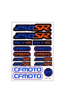 Cf Moto 250sr Sticker Seti Turuncu Cf Moto 250sr Sticker Seti Turuncu