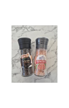 Seramik Öğütücülü Himalaya & Karabiber 2li Set Beyaz Seramik Öğütücülü Himalaya & Karabiber 2li Set Beyaz