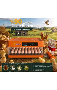 Tam Otomatik Kuluçka Makinesi 130 Yumurta Kapasiteli Akıllı Isı Ve Nem Otomatik Yumurta Çevirme Otomatik Su Sistemi Ayarlanabilir Viyol Tam Otomatik Kuluçka Makinesi 130 Yumurta Kapasiteli Akıllı Isı Ve Nem Otomatik Yumurta Çevirme Otomatik Su Sistemi Ayarlanabilir Viyol