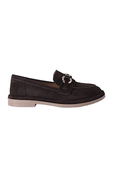 Hobby Ayakkabı Hobby Kadın Süet Tokalı Loafer Babet Ayakkabı Kahverengi Hobby Ayakkabı Hobby Kadın Süet Tokalı Loafer Babet Ayakkabı Kahverengi