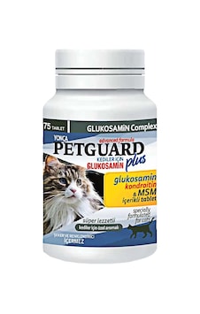 Petguard Kediler İçin Glukosamin Tablet 75'li Petguard Kediler İçin Glukosamin Tablet 75'li
