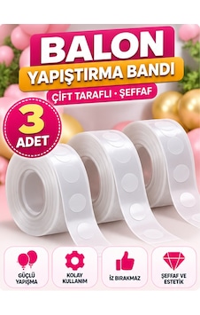 Mucit Home Çift Taraflı Yapışkan Balon Yapıştırma Bandı Sticker Damla Modeli Ve Uçan Balon Aparatı Yapıştırıcı Şeffaf Mucit Home Çift Taraflı Yapışkan Balon Yapıştırma Bandı Sticker Damla Modeli Ve Uçan Balon Aparatı Yapıştırıcı Şeffaf