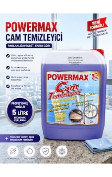 Powermax Cam Temizleme Suyu 5l Cam Ve Parlak Yüzeyler İçin Etkili Temizlik Powermax Cam Temizleme Suyu 5l Cam Ve Parlak Yüzeyler İçin Etkili Temizlik