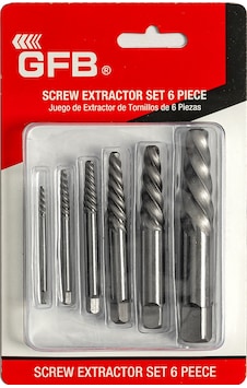 Gfb 3956 Ağır Hizmet Ters Kılavuz Seti 6 Parça Kırılmış Vida Civata Sökme Aparatı 3-25 Mm Gfb 3956 Ağır Hizmet Ters Kılavuz Seti 6 Parça Kırılmış Vida Civata Sökme Aparatı 3-25 Mm