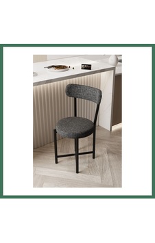 En-cag Sandalye 1 Adet Keten Kumaş Metal Ayak Modern Mutfak Sandalyesi Cafe Balkon Ofis Teddy 9817 Anstrast Bss Çok Renkli En-cag Sandalye 1 Adet Keten Kumaş Metal Ayak Modern Mutfak Sandalyesi Cafe Balkon Ofis Teddy 9817 Anstrast Bss Çok Renkli