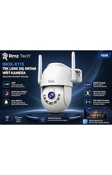Inox X115 Tek Lens Dış Ortam Wifi Kamera Inox X115 Tek Lens Dış Ortam Wifi Kamera