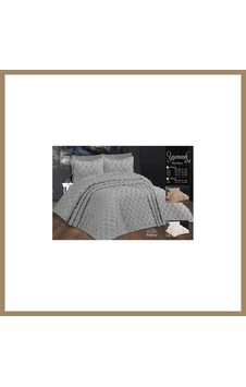 Kahveci.store Çift Kişilik Yatak Örtüsü Gri 3 Parça Yatak Örtüsü Bedspread 22 Kahveci.store Çift Kişilik Yatak Örtüsü Gri 3 Parça Yatak Örtüsü Bedspread 22