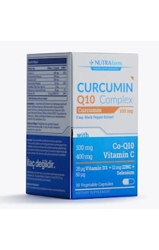 Nutrafarm Curcumin Q10 Complex 30 Kapsül 30